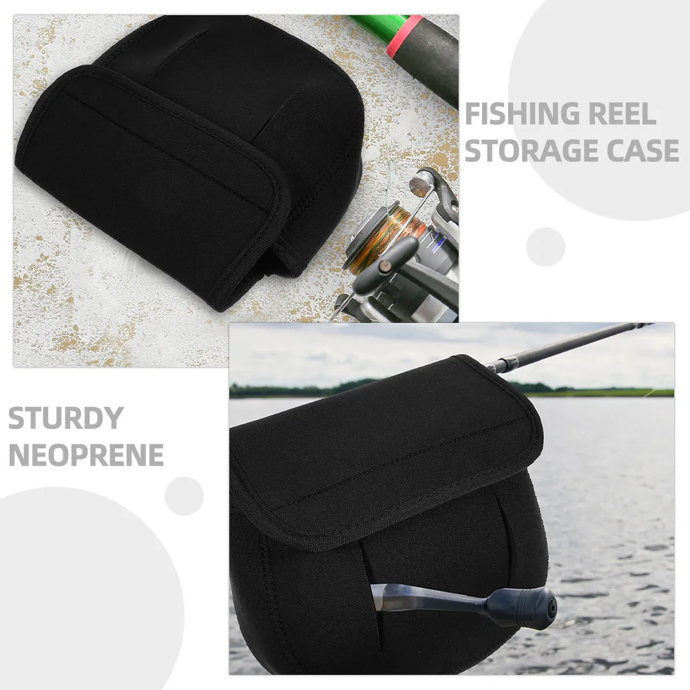 Fishing Reel Protective Case Neoprene Lightweight Cover Scratch-Resistant Protective Bag Portable Fishing Reel Storage Sleeve