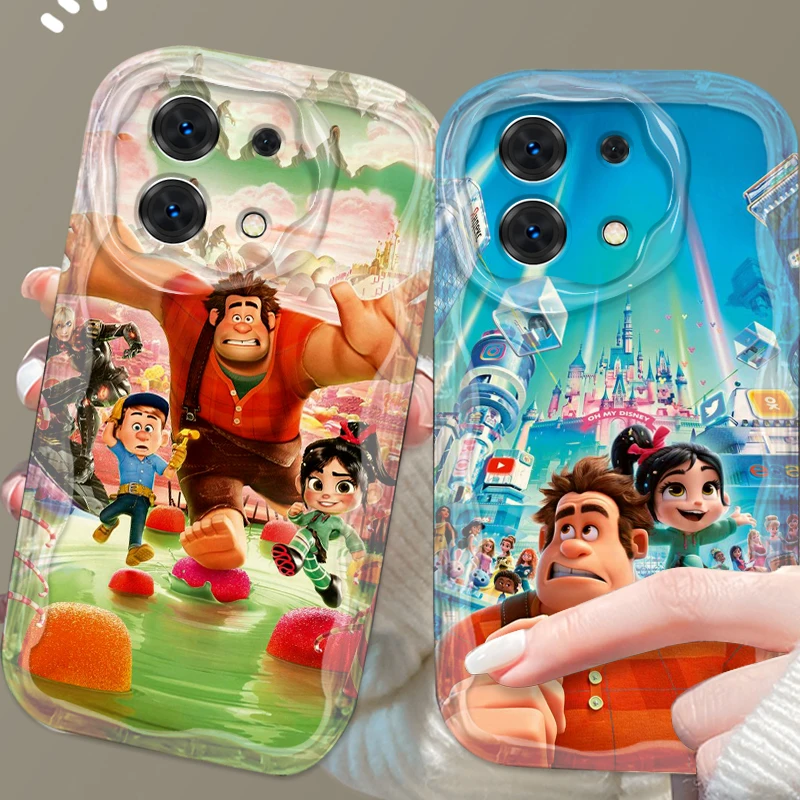 Anime Movie Wreck-It Ralph For Xiaomi Redmi Note 13 12 12S 11S 11 10 9 8 10A 9C 9T Pro Plus 5G Wave Oil Funda Phone Case