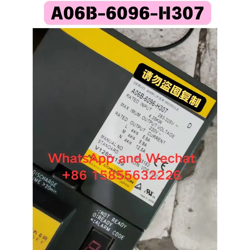 Used Driver A06B-6096-H307 Functional test OK