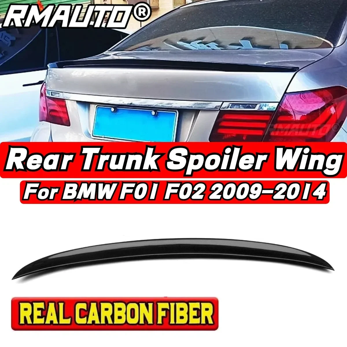 BMW F01 Car Rear Trunk Spoiler Exterior Part Car Rear Spoiler Wing For BMW 7 Series F01 F02 740i 750i 2009-2014 Car Accessories