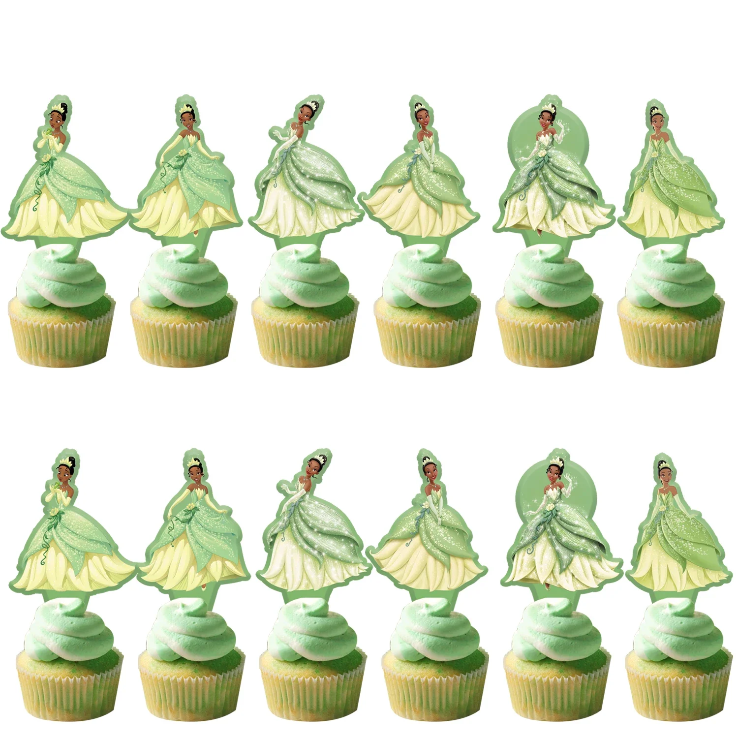 Disney Princess Tiana Birthday Party Decoration Disposable Tableware Cups Plates Tablecloth Balloons Baby Shower Party Supplies