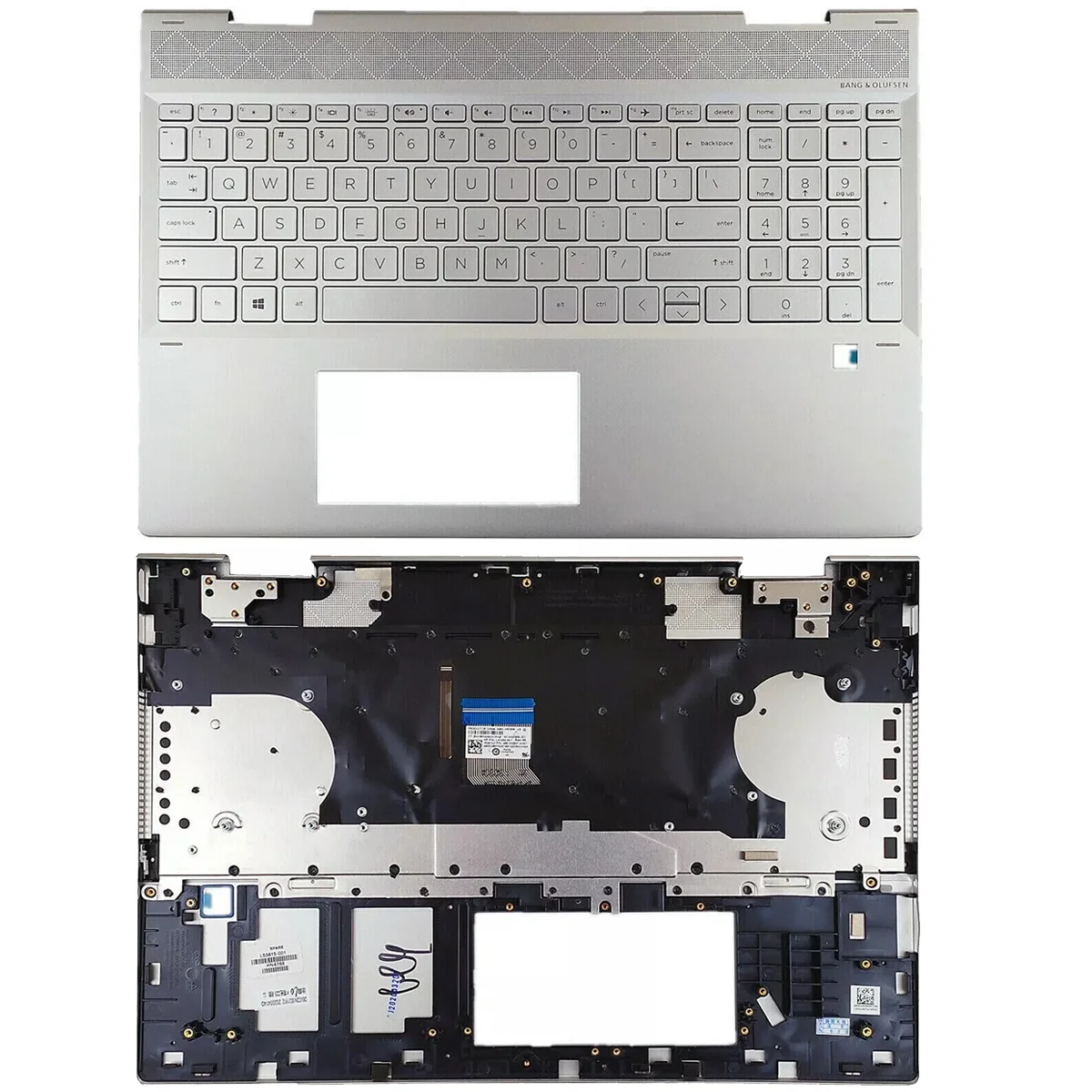 L53815-001 para HP ENVY X360 15-DR 15M-DR 15M-DR0012DX, Carcasa Superior para Portátil, Reposamanos, Cubierta C con Teclado Retroiluminado