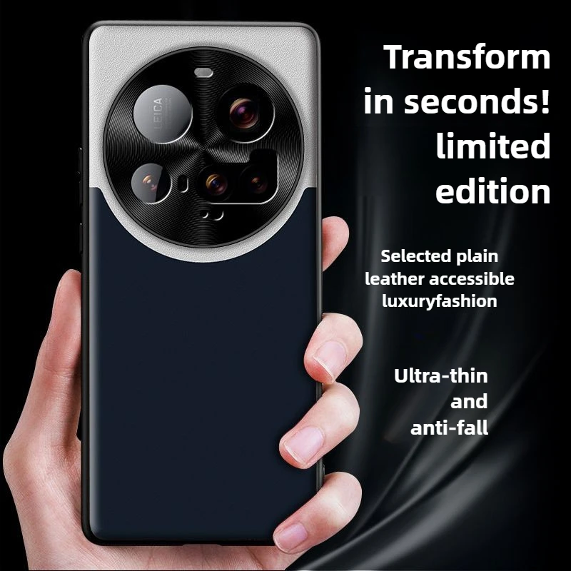

For Xiaomi 15 Ultra Case Luxury Luxury stitching plain leather Cover For Xiaomi 15 Ultra Shockproof Bumper Funda