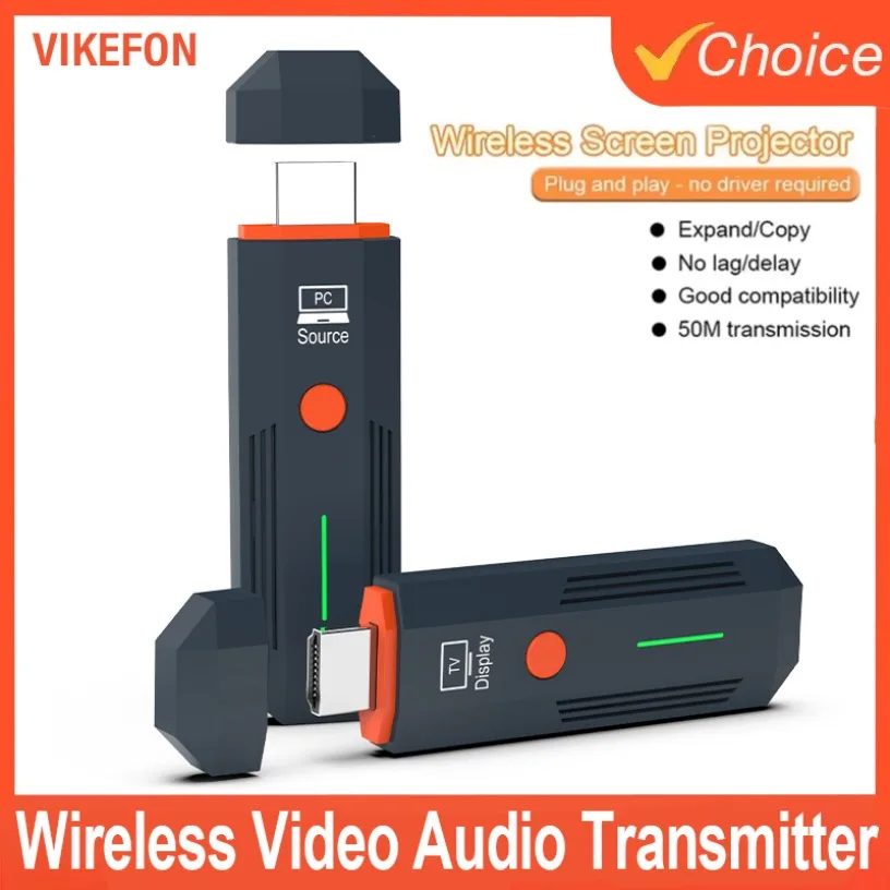 

5G 1080P 50M беспроводной HDMI-совместимый видео аудио передатчик приемник адаптер ключ для ТВ-монитора проектор ПК Plug & Play