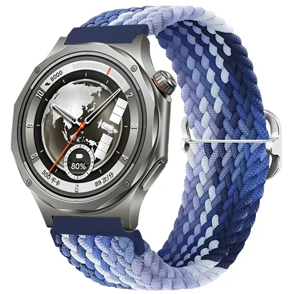 20mm 22mm Nylon Braided Strap For Oneplus Watch 4 Lite 3 2 Adjustable Bracelet for OPPO Watch X3 X2 S/COROS PACE 4 3 Pro Correa