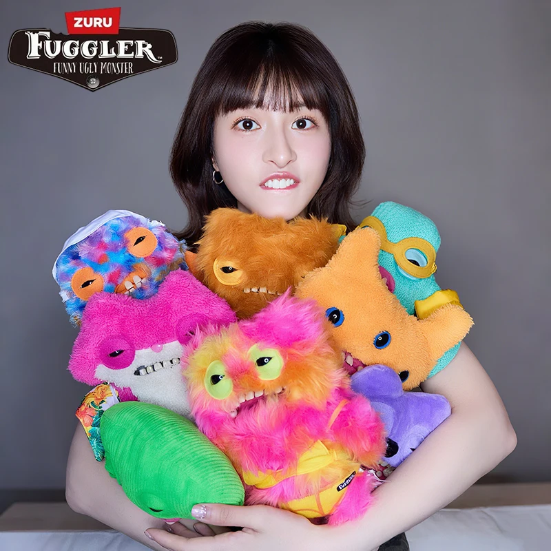 

100% Fuggler Ugly Monsters Мягкие плюшевые игрушки 9-дюймовая прикладка Забавные домашние животные Рисунок Зубные монстры Куклы Мягкие животные Детские рождественские подарки