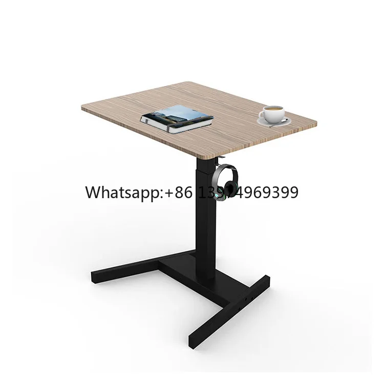Electric Height Adjustable Single Leg One Motor Desk Movable Coffee Table