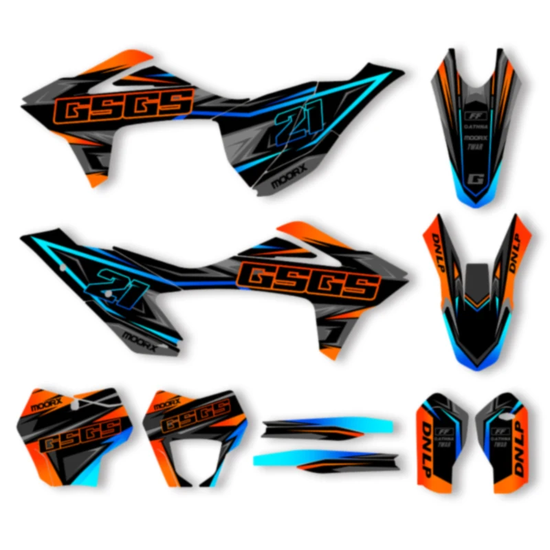 

SPACE Motorcycle Graphics Decals Stickers for GASGAS EC MC 2021 2022 2023 21-23 Decals Stickers Kits 009