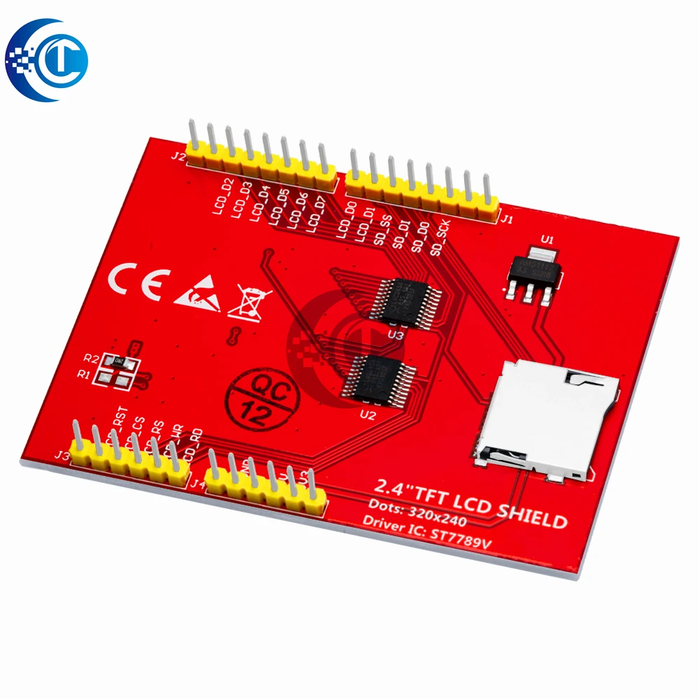 1 قطعة وحدة شاشة لمس TFT LCD مقاس 2.4 بوصة - متوافقة مع Arduino لـ UNOR3 وMega 2560، DIY مع قلم لمس متضمن