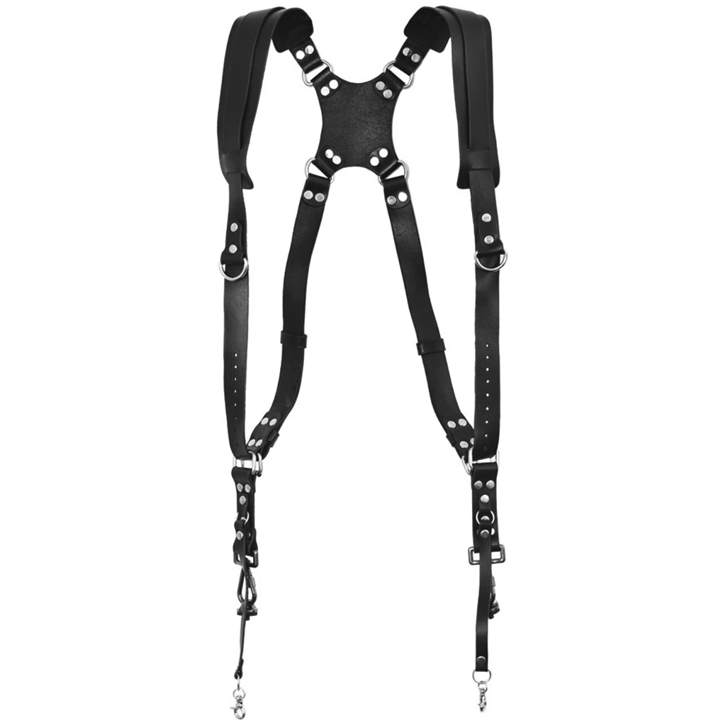 2023 New Camera Strap Leather DSLR Strap Double Shoulder Strap Photography Accessories Camera Harness Strap