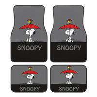 Snoopys Peanut Automotive Floor Mats for Cars Universal Fit Full Set Car Floor Mats Non-Slip for SUV Sedan