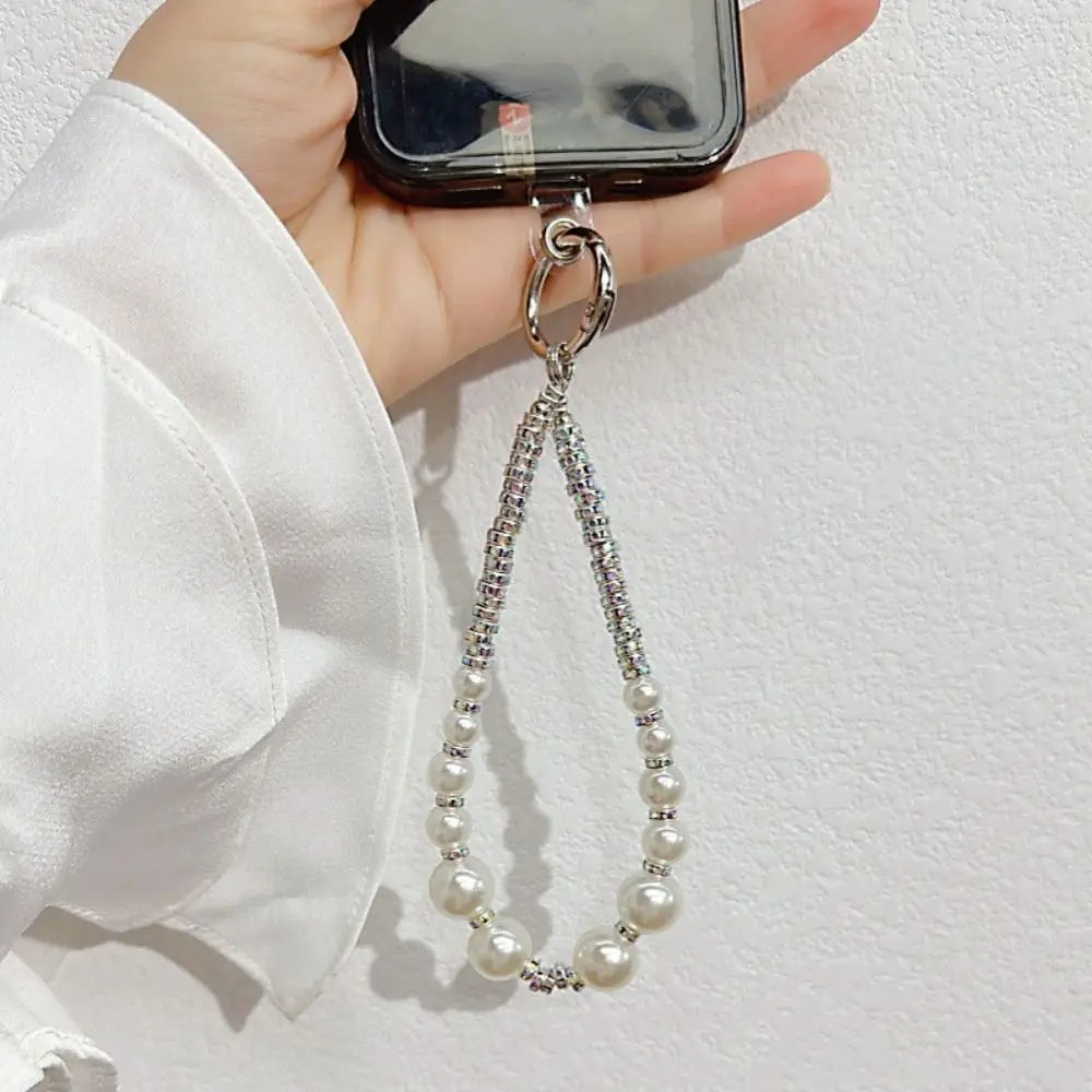 

Fashion Rhinestone Mobile Phone Lanyard Anti-lost Luxury Phone Wrist Straps Bling Short Cellphone Chain Hanging Cord