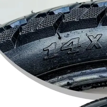 14x2.125 Electric Bicycle Tyre 14 Inch Solid Tire Engineered For Longevity Lightweight Design Robust Rubber Material