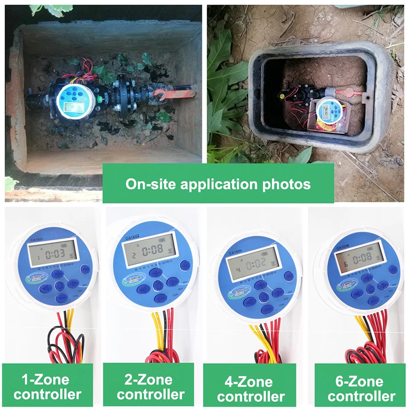 Acarps Normally Closed Irrigation Solenoid Valve + Controller DC Latching Garden Agriculture Landscaping