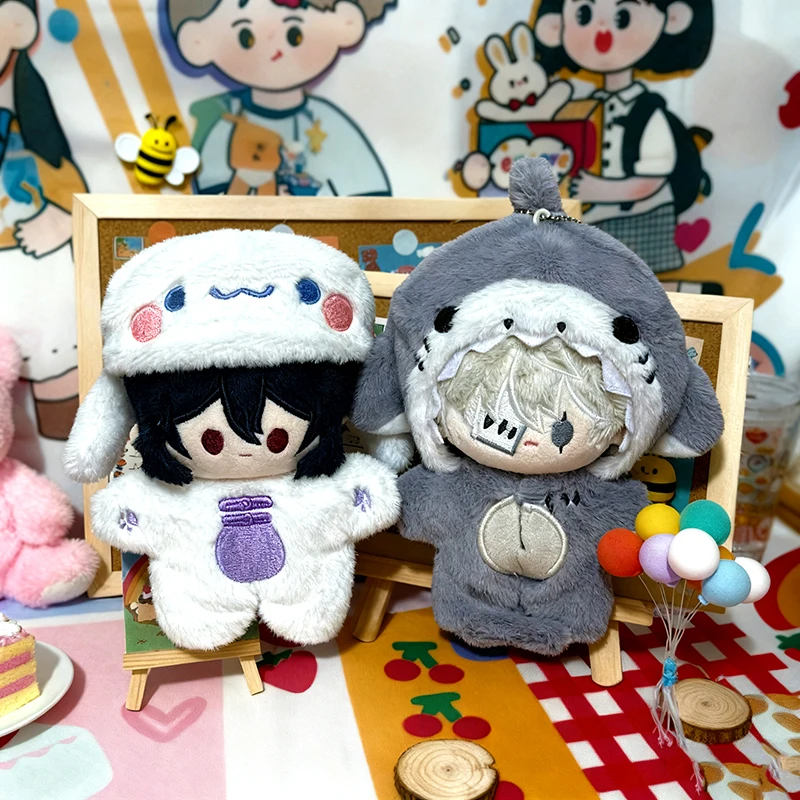 アニメ犬ゴゴリ・フィョードぬいぐるみキーホルダー人形ヒトデボディぬいぐるみ服付きぬいぐるみ綿フィギュアペンダントギフト10センチ