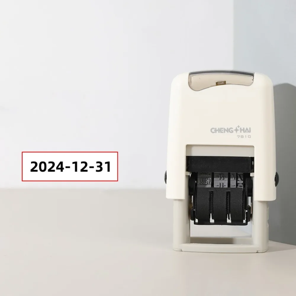 

Automatic Ink Return Date Stamps Handle Account Smooth Running Self-Inking Stamps English Version DIY Craft Date Wheel Stamp