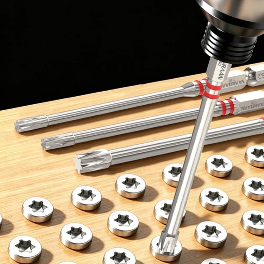 High Hardness Torx Bit Set For Yanran Strong Magnetic Non Slip Electric Screwdriver Head Impact Resistant Tool