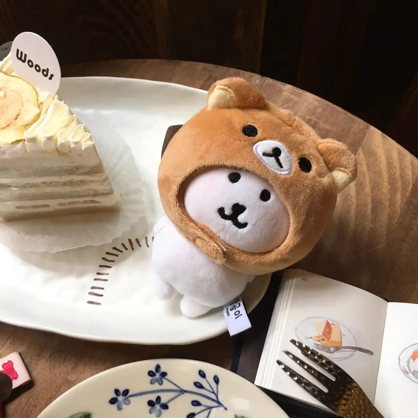 

Cute and Creative 10cm Cotton Doll Doro Cat Headset Little Bear Headset Baby Clothes Doll Bear Doll Headset