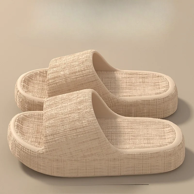 2026 Summer Indoor Home Use Soft Bottom EVA Anti-Slip Women'sSlippers Comfortable Slip-On Flat SHOES Women's Sandals Man Shoes