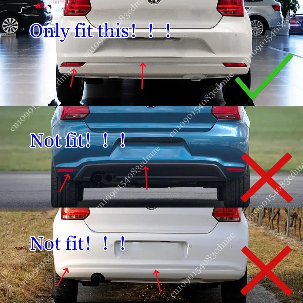 Rear Bumper Diffuser Lip For Volkswagen Polo MK5 6R 2009-2014 Splitters Spoiler Chassis Protector Body Kit Tuning  Accessories
