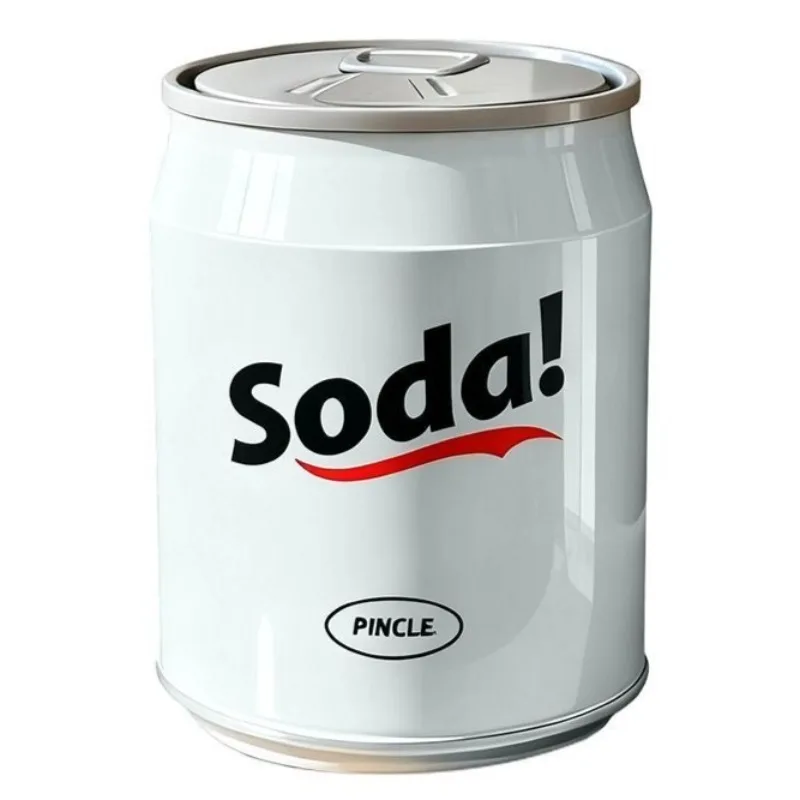 Coke Can Dustbin Plastic Trash Cans Luxury Kitchen Litter Bins Large Living Room Bathroom Trash Bin with Wheels Home Cleaning view 6