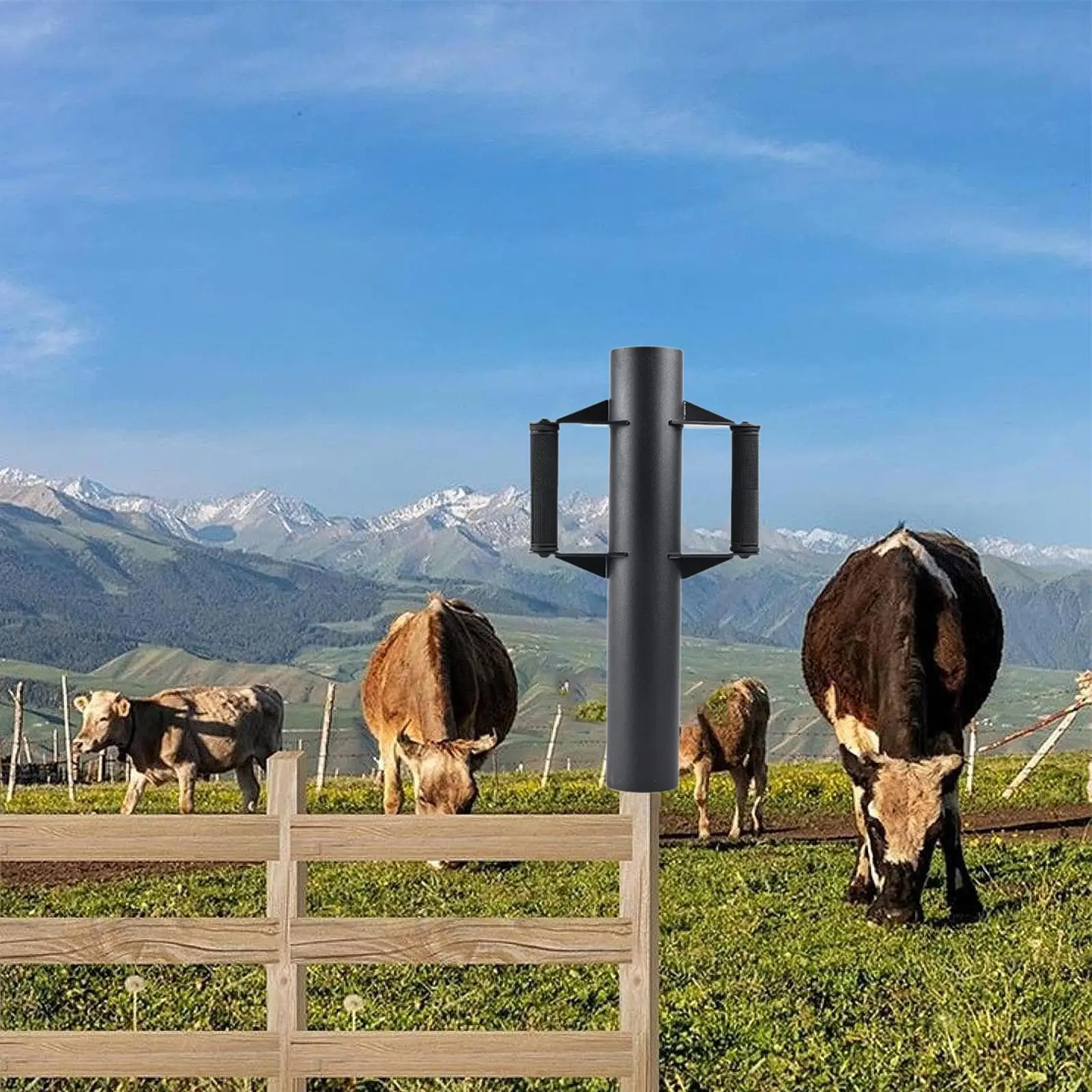 Fence Post Driver Tool Convenient Outdoor Piling Machine for Industrial Site Sign Pole Farm Wire Fencing Landscaping Ranches