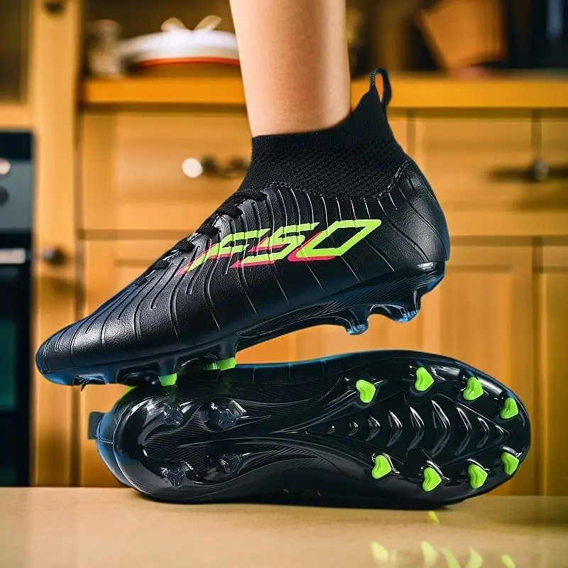

New high-top FG/TF soccer boots, youth match training shoes, artificial turf sneakers