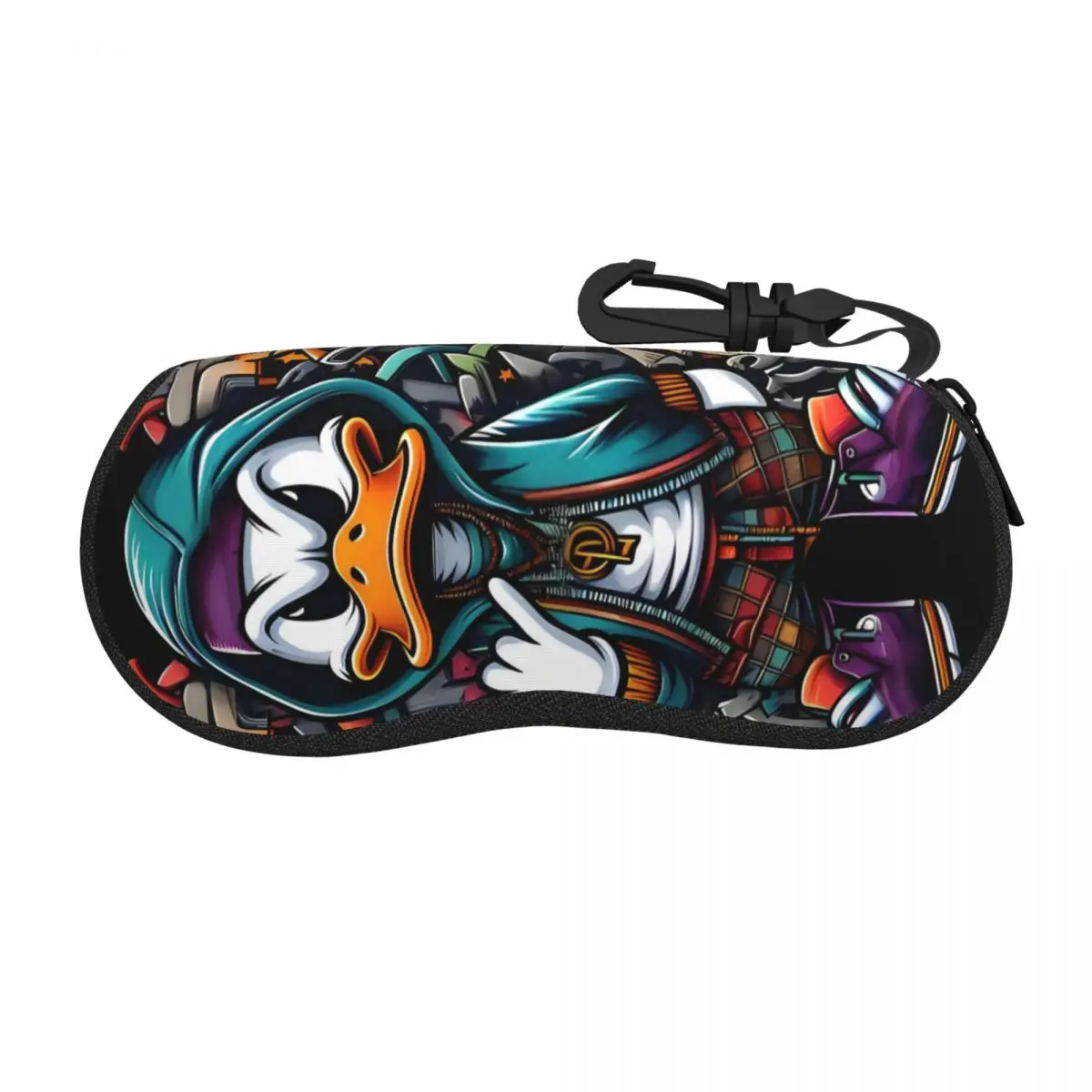 

Custom Funny Daffy Duck Shell Glasses Case Unisex Fashion Cartoon Kawaii Anime Eyeglasses Case Sunglasses Protector Box