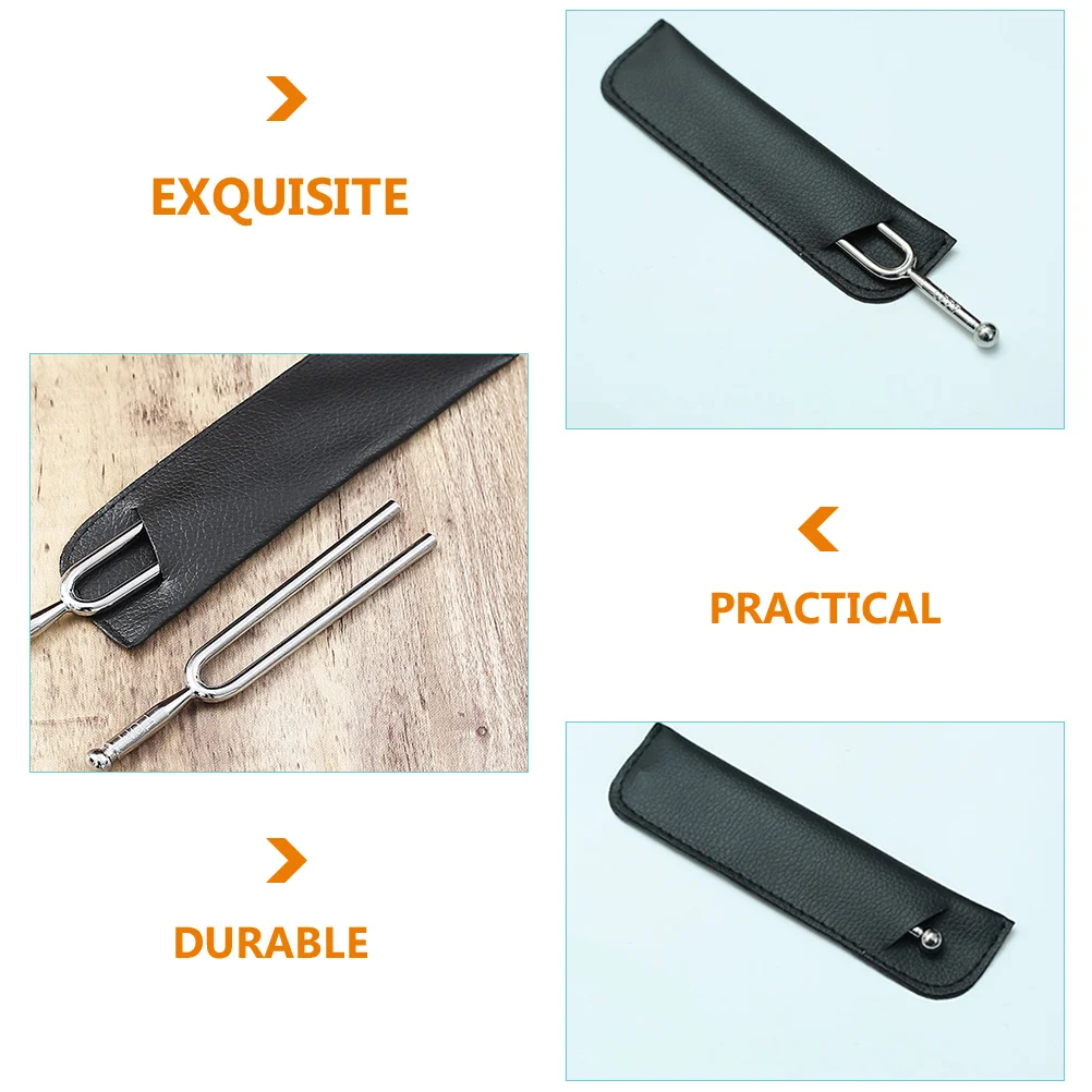 

3 Pcs Tuning Fork Case Forks Padded Sleeves Music Instrument Supplies Pu