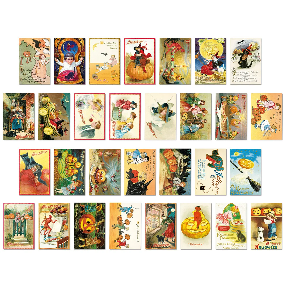 

《30 Открытки для декора стен на Хэллоуин》30 Набор карточек для декора стен на Хэллоуин с жутким дизайном для украшения дома и вечеринки Открытка