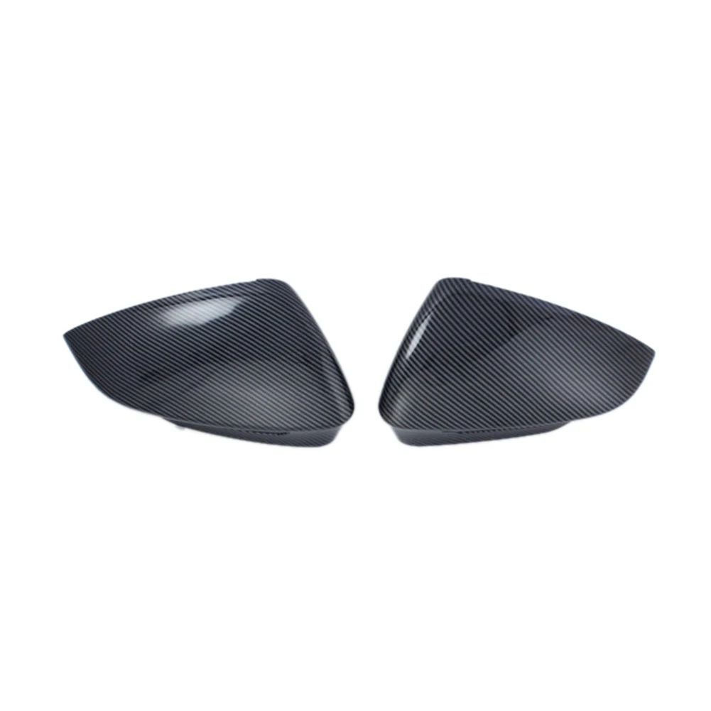 

Car Carbon Fiber Rearview Side Glass Mirror Cover Trim Frame Side Mirror Caps For-VW ID.6X 2022