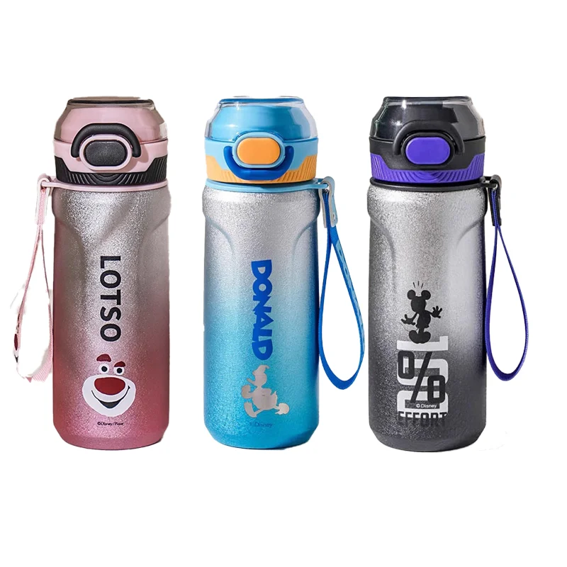 

Изолированная чашка совместного бренда Disney, 490 мл, двойная питьевая, предназначенная для учащихся начальной школы, удобная для переноски, большая вместимость