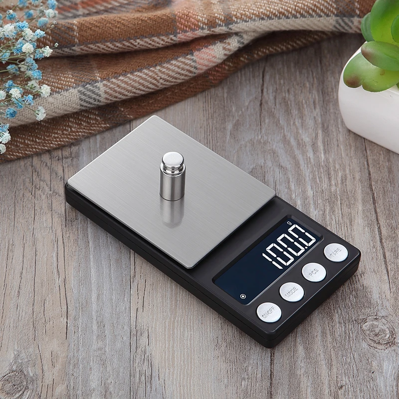 Imagem -06 - Precisão Mini Escala Digital 100g 500g 1kg Portátil Display Lcd Jóias Ouro Grama Onças Bolso Balança Contagem Equilíbrio 0.1g 0.01g