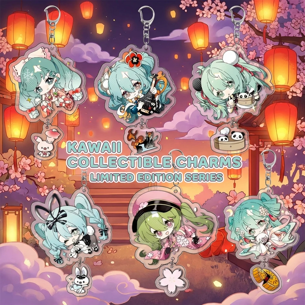 

Miku Hatsune Princess Acrylic Keychain Virtual Idol Merchandise Pendant Accessory Anime Figure Gift for Fans Cosplay Collection
