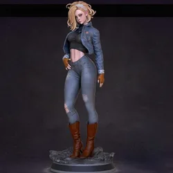 1/24 Scale Cute Denim Girl Resin Figure Assembled Model Kit Hobby Miniature Toy Unassembled and Unpainted 3D printing diorama