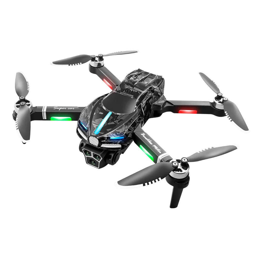 V186 Brushless Triple Camera flusso ottico Drone 6K ESC fotografia aerea Quadcopter RC Aircraft