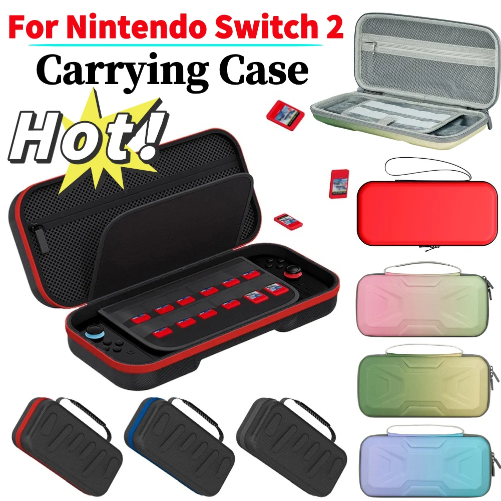 

Портативная жесткая сумка для переноски Nintendo Switch 2, игровые аксессуары, сумка для хранения игровой консоли, дорожная сумка для геймера для Switch 2