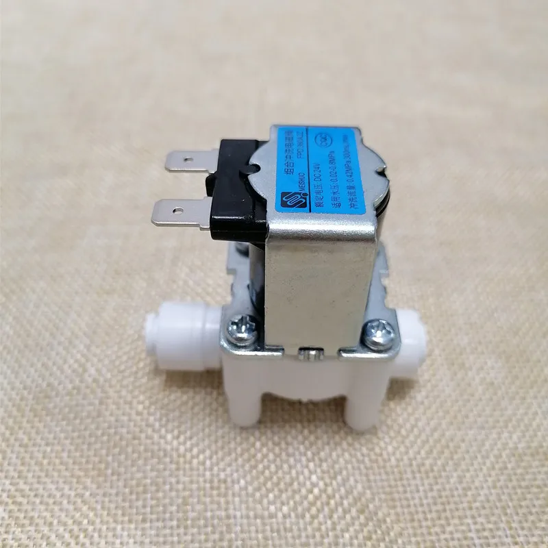 Water purifier 2 split-pipe combination flush valve Waste water valve switch feed quick plug interface DC24V