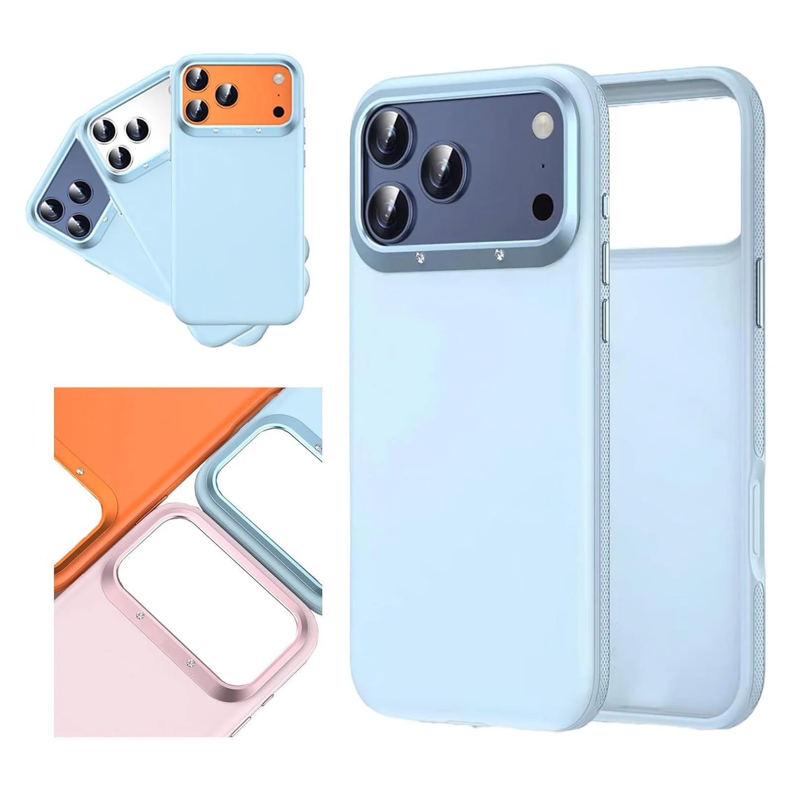 

For iPhone 17 Pro Max/17 Pro/17 Magnetic Liquid Silicone Case Metal Camera Frame Shockproof Anti-Slip Matte