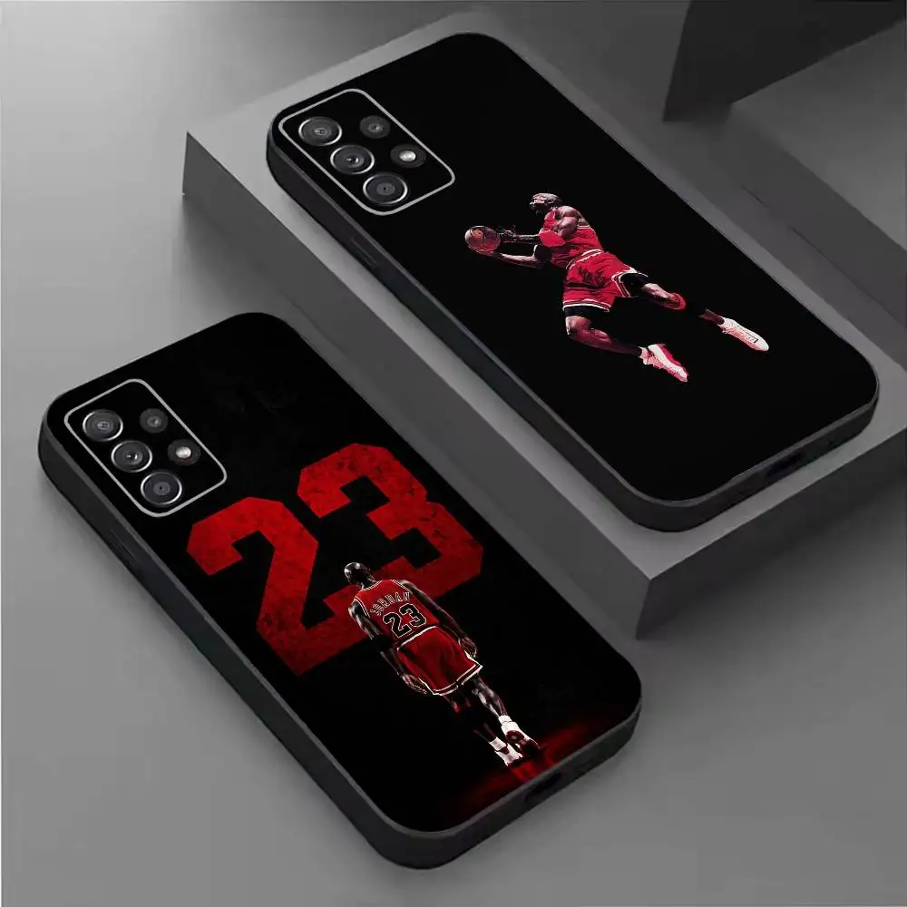 Funda de teléfono God M-Michael Jordan para Samsung S26,25,24,21,22,21,20,10,9,8,7,6,Ultra,Plus,Fe, Lite, color negro