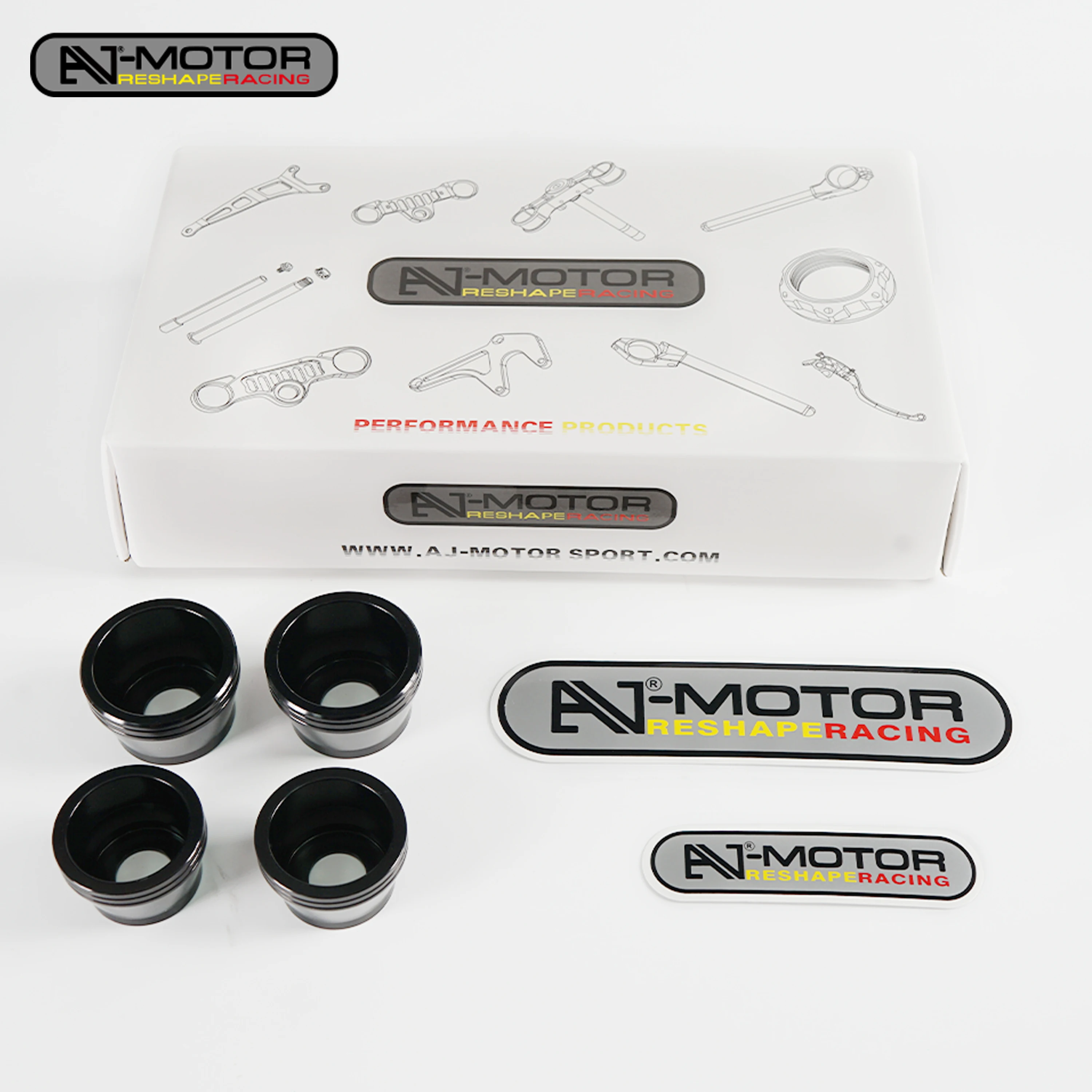 AJ-MOTOR مزلقات المحور الأمامي والخلفي للدراجة النارية لـ Kawasaki Ninja 400 Ninja 500 Z400 Z500