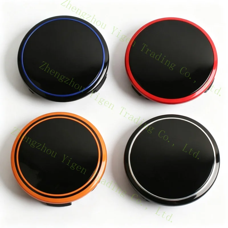 4 Pcs 75 MM Wheel Hub Center Caps For Mercedes-Benz Brabus Rims Red Yellow Blue White Words