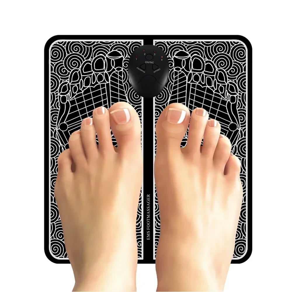 

EMS Electric Foot Massager Pad Relief Pain Relax Feet Acupoints Massage Mat Shock Muscle Stimulation Improve Blood Circulation