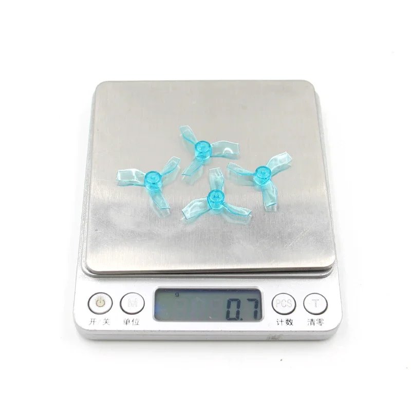 GEMFAN 1219 3-블레이드 프로펠러 31mm 0.8mm/1mm 샤프트 홀 CW/CCW 0703-1103 모터용 - FPV RC 드론 내구성 있는 PC 프로펠러 (4쌍)