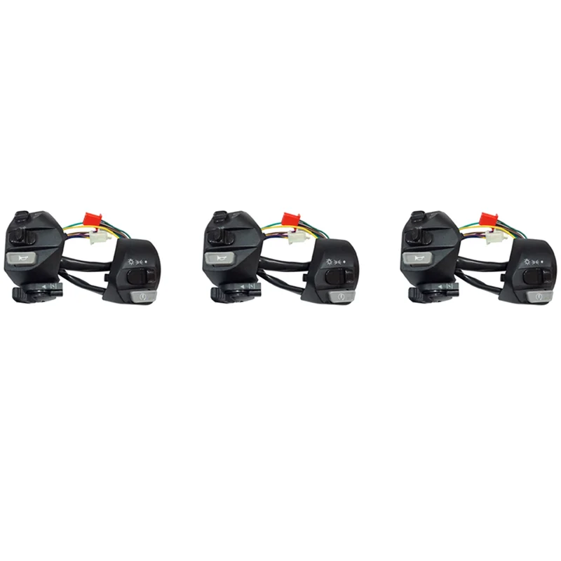 

3 Set 22Mm Motorcycle Switches ON/OFF Button Handlebar Ontrol Horn Turn Signal Start Switch For MIO LC135-L94A