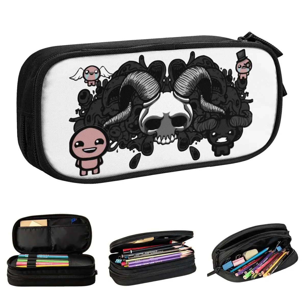 The Binding Of Isaac Pencil Cases Fashion Pen Holder Bag Student Large Storage School Supplies Zipper Pencilcases