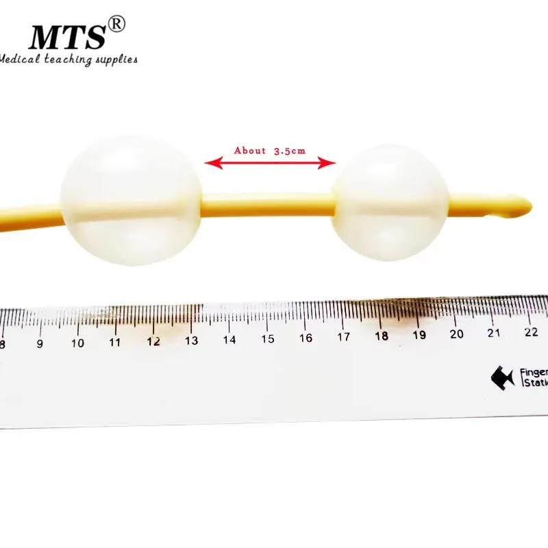 MTS 3 Way Double Balloon Latex Foley Catheter Silicone Coated Sterilized Male Sex Urinary Catheter