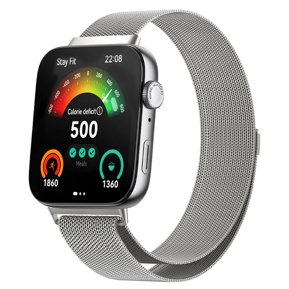 Metal Milanese Strap for Huawei Watch Fit 4 4Pro 3 Magnetic Bracelet Replace Wristband for Huawei Fit3 Fit4 Fit4 Pro Accessories image 2