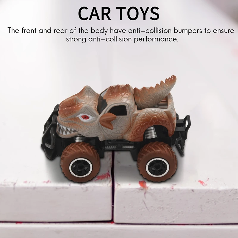 Dinosaur Toys Car RC Turck For 3-7 Years Old, 4-Channel Remote Control Car For Kids, 1/43 Scale RC Car Birthday Gifts