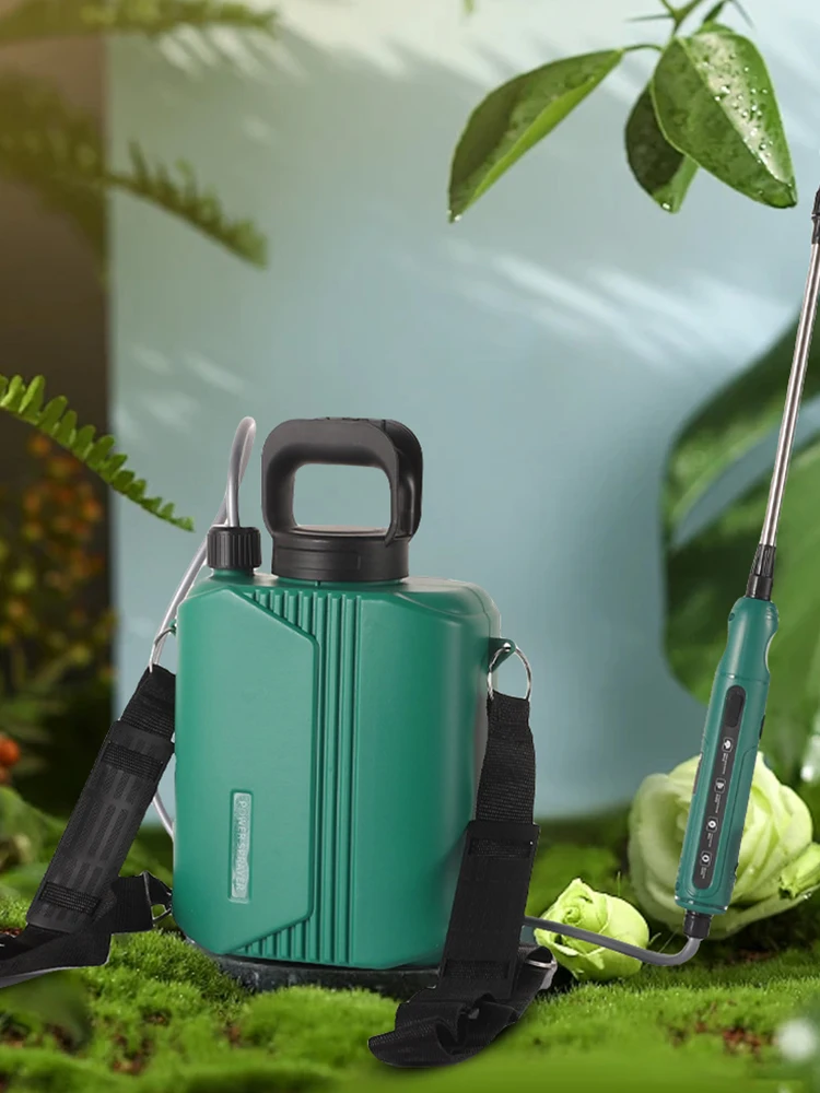 6L Battery Powered Sprayer with 3 Mist Nozzles Rechargeable Garden Sprayer Electric Back Pack Sprayer Handheld Pesticide Sprayer